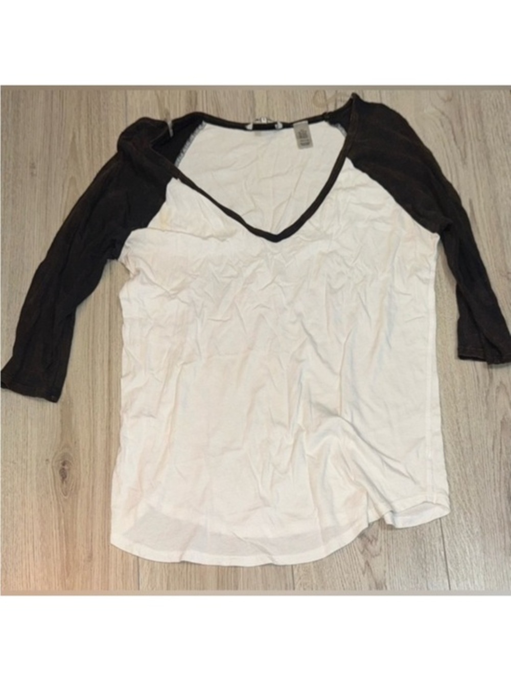 BKE white grey short half sleeve shirt top